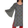 thumbnail image 4 of Moomaya Kurta Court Imprimé Kimono Tunique à Manches pour Femmes Tenue d'Été Kurti pour Dames, 4 of 5