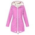 thumbnail image 1 of LOVZFMLL Vestes pour Femmes en Velours Européen et Américain Ensemble de Randonnée Extérieur Veste à Capuche Manches Longues Veste/veste Décontractée, 1 of 5