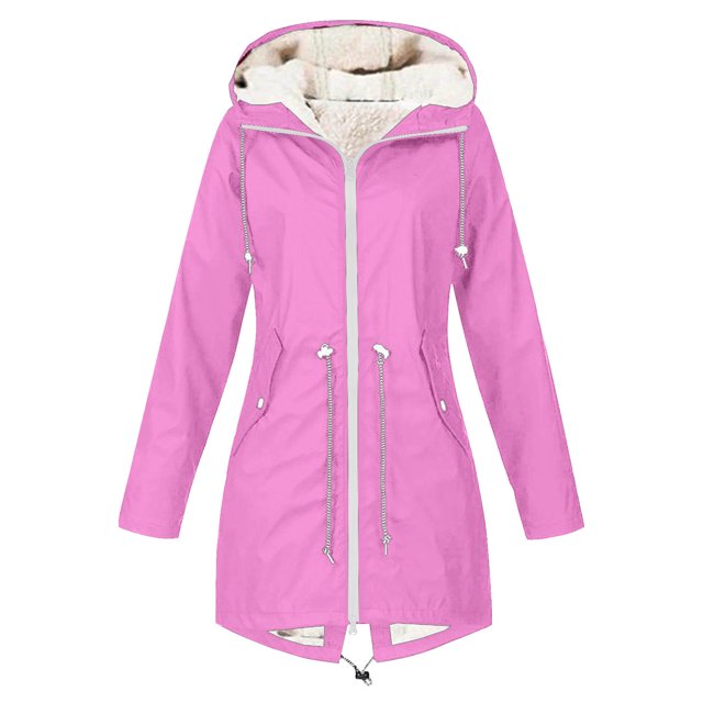 LOVZFMLL Vestes pour Femmes en Velours Européen et Américain Ensemble de Randonnée Extérieur Veste à Capuche Manches Longues Veste/veste Décontractée