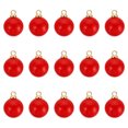 thumbnail image 1 of Unique Bargains Pendentifs Perles Factices 10 mm, Lot de 150 Perles Rondes Imitation Perle, Rouge Doré, 1 of 6