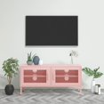 thumbnail image 1 of vidaXL Meuble TV - Acier Rose, 105x35x50 cm, 1 of 5