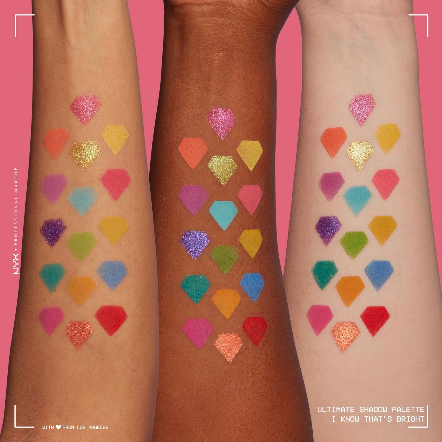 NYX PROFESSIONAL MAKEUP, Palette d'ombres à paupières Ultimate Shadow, 16 couleurs, Formule Végétalienne - Warm Neutrals