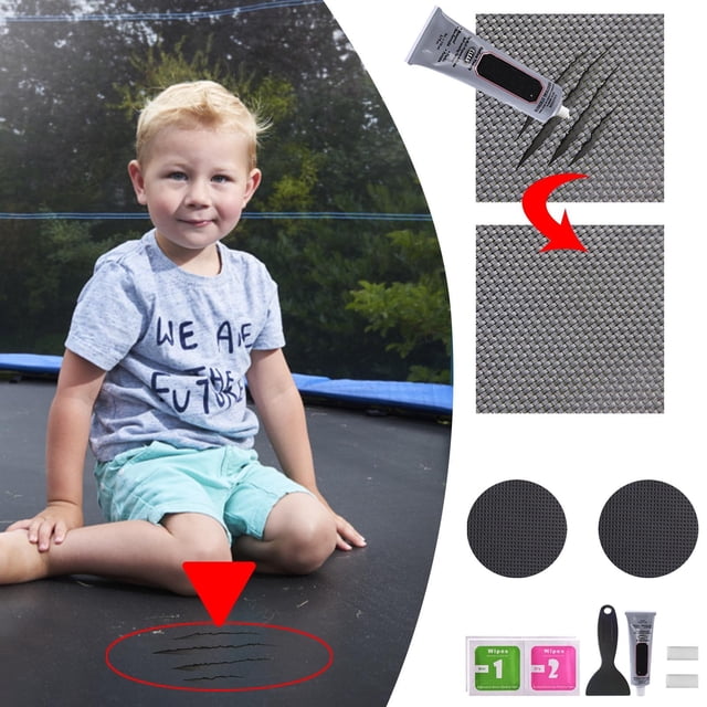 LSLJS Round Trampoline Patch Repair Kit To Repair Holes Or Tears On Trampoline Mattress, Home Accessories
