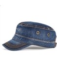thumbnail image 2 of ORUYROP Washed Cotton Military Caps Cadet Army Caps Unique Design Vintage Flat Top Cap, 2 of 7