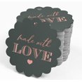 thumbnail image 4 of Inkdotpot Made With Love Text Bottle Tag Real Rose Gold Foil Favor Hang Tags 100 Pack, 4 of 6