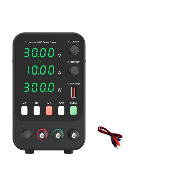 Adjustable DC Power Supply 30V 10A 60V 5A Lab Bench Power Source Stabilized Power Supply Voltage Regulator Switch ,Easy to Use