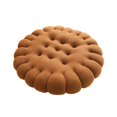 thumbnail image 2 of DYNWAVECA Coussin en Forme de Biscuit Coussin de Sol Décoratif Doux pour Cadeau Salon Bar Rond Brun Foncé, 2 of 10