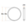 thumbnail image 2 of Unique Bargains O-Rings Fluorine Rubber 58mm x 65mm x 3.5mm Seal Rings Sealing Gasket, 2 of 2