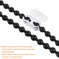 thumbnail image 4 of Unique Bargains 4.5mmx9M 2 Connecteurs Rouleau Abat-Jour Boule Chaîne Noir, 4 of 6