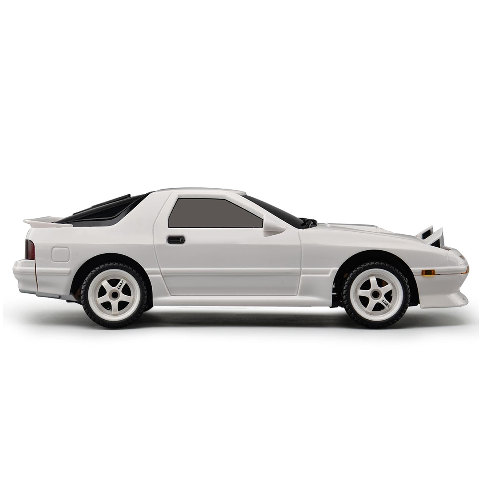 Sport Racing 1:18 RC Drift Car – 2.4GHz 2WD Remote Control – 10km/h High Speed – LED Lights – Rechargeable Battery – For Kids & Adults – Color: LD1802 White