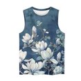 thumbnail image 3 of LSLJS Fashion Women Sleeveless Printed Garment Comfortable Breathable V-Neck Blouses Tops, Womens Tank Tops, 3 of 4