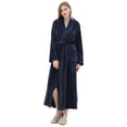 thumbnail image 2 of Gift TIMIFIS Women Hooded Plush Soft Robe Warm Fleece Bathrobe Warm Fleece Winter Robe, Long Soft Plush Cozy Spa, Resort & Hotel Bathrobe Bathrobe pring/Summer, 2 of 6