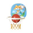 thumbnail image 1 of Blue Junior Basketball Set With Suction Cups Safe Soft Hoop Developmental Sport Toy For Active Toddlers, 1 of 6