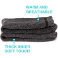 thumbnail image 4 of Mens Wool Fuzzy Heavy Thermal Thick Warm Winter Socks 5 Pairs, 4 of 7