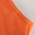 thumbnail image 4 of HKEJIAOI Liquidation des Ventes Robes Décontractées pour Femmes Robe d'Anniversaire Mode Femmes Été Décontractée Sans Manches à Col Licou Robe Unie Orange, 4 of 9