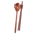 thumbnail image 1 of Reusable Travel Cutlery Set, Ecofriendly Wooden Chopsticks Spoon Set Lightweight  for Office Camping Traveling, 1 of 8