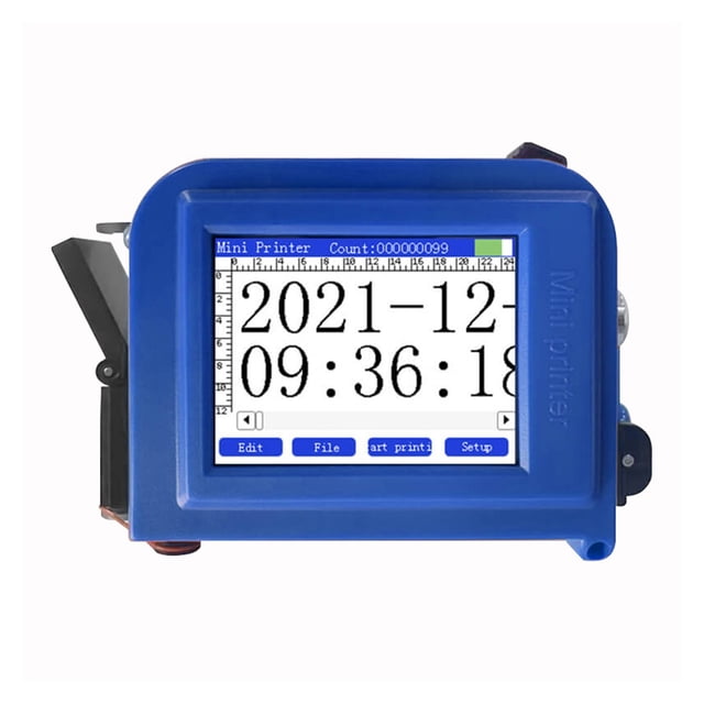 Portable Handheld Inkjet Printer, Smart Touch Screen Waterproof Quick Dry Printer, Encoding QR Code Logo Mini ,Multi-Format Printing