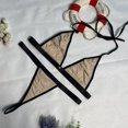thumbnail image 1 of XZNGL Women Sexy Transparent Underwear Sling Solid Color Shortened Underwear Set, 1 of 1