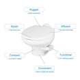 thumbnail image 5 of Thetford Aqua Magic Style II RV Low Profile Portable Travel Toilet, Bone, 5 of 5
