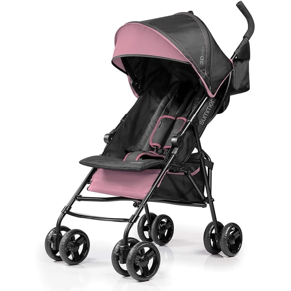 Stroller Lightweight | Summer 3Dmini Convenience Stroller, Pink Lightweight Infant Stroller with Compact Fold
