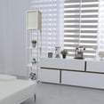 thumbnail image 2 of Lampe de sol Simple Conceptions  Etagère de rangement avec abat-jour en lin, 2 of 6