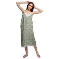 thumbnail image 1 of Moomaya Robe de Nuit Imprimée pour Femmes, Col en V, Bretelles Spaghetti, 1 of 6