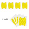 thumbnail image 5 of 4PCS Car Door Handle Sticker, Carbon Fiber Anti-Scratches Car Door Cup Protector, Non-Marking Auto Door Handle Protective Film, Universal for Most Car Handles,Yellow90mm-100mm, 5 of 5