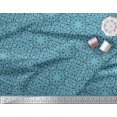 thumbnail image 2 of Soimoi Rayon Fabric Stripe & Floral Block Printed Fabric 1 Yard 56 Inch Wide, 2 of 3