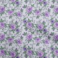thumbnail image 1 of oneOone Tissu Georgette Viscose Violet Matériel de Robe Florale Tissu Imprimé Tissu au Mètre 42 Pouces de Large, 1 of 4