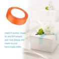 thumbnail image 4 of Decodeary Gift Wrap Ribbon Wedding Clothes Making Supply Multi-color DIY Craft Accessories Festival Fabric Polyester Ribbons Box Ornaments Orange Color 24, 4 of 9