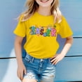 thumbnail image 3 of MIASHUI T-Shirt de Pâques pour Garçon et Fille, Manches Courtes, Imprimé Graphique, Jaune, 4-5 Ans, 3 of 4