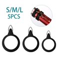 thumbnail image 3 of 5 Pcs Elastic Fishing Rod Hook Keeper Fly Pole Rubber Rings Metal Holders S/M/L, 3 of 3