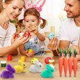 thumbnail image 3 of TIMIFIS Storage Rack, 2.95 Inch Easter Carrot Hanging Ornaments Artificial Easter Foam Glitter Carrots 10Pcs Easter Decorations for Home, 3 of 4