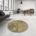 thumbnail image 4 of Ahgly Company Tapis d'Intérieur Rectangulaire Transitionnel Brun Chêne Lavable à la Machine, 7 Pieds x 10 Pieds, 4 of 7
