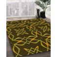 thumbnail image 3 of Ahgly Company Machine Washable Indoor Rectangle Transitional Black Brown Area Rugs, 7' x 9', 3 of 7