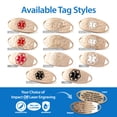 thumbnail image 4 of MedicEngraved Rose Gold Stainless Steel Custom Medical Alert Bracelet - 5mm Heart Link, 4 of 7