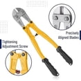 thumbnail image 5 of Bates- Bolt Cutter, 14", Yellow, Chain Lock Cutter Heavy Duty, Bolt Cutters Heavy Duty for Locks, Screw Cutter, Chain Link Fence Cutter, Bolt and Wire Cutter, Chain Lock Cutters, Bolt Cutter Tool, 5 of 5