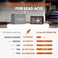 thumbnail image 2 of LiTime 12V 100Ah TM LiFePO4 Lithium Battery Low Temp Protection for Trolling Motors Boat Marine Solar, 2 of 8