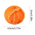 thumbnail image 2 of Orange Pinch Decompression Toy Super Soft Rotten Mud Version In Orange Rubber Material Slow Bounce Stress Relief For Adults And Kids Sensory Play, 2 of 5
