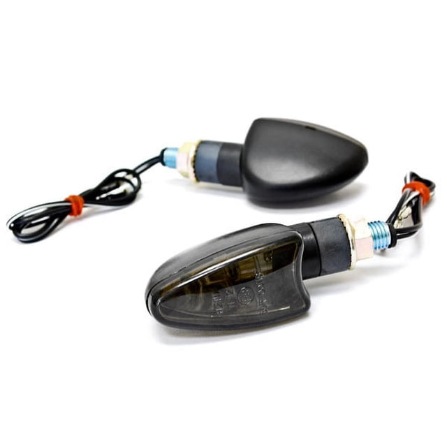 Krator Smoke Custom Turn Signals Indicator Lights Lamp Compatible with Suzuki Burgman Moped Shuttle FA50 FZ50