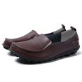 thumbnail image 5 of B91xZ Mocassins Plats Décontractés pour Femmes Bout Rond Talon Haut Bloc, Café 7.5, 5 of 5