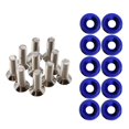 thumbnail image 2 of DYNWAVECA 20 Pieces M6 Car Modification Screws Gasket Set, Bolts Screws License Washer Bolt, Engine Concave Screws , Blue, 2 of 6