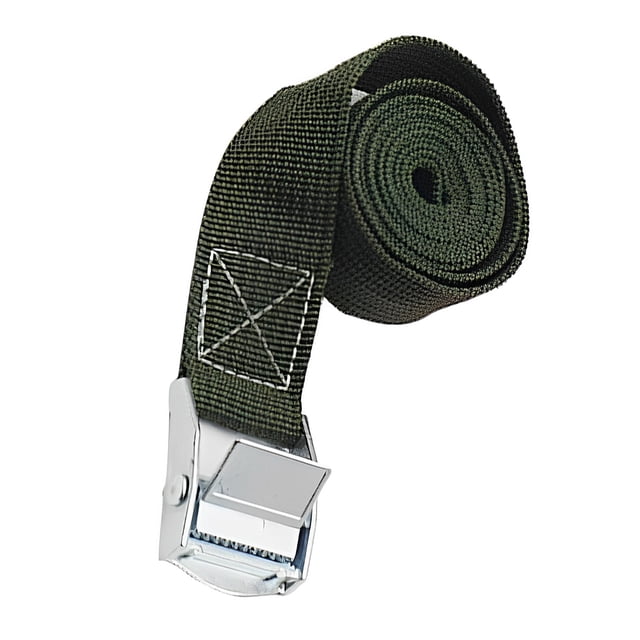 Xingzhi Leashing Strap Ratchet Tie Cargo Rope Polyester Multicolored Wear-resistance Book Rustproof Buckle Luggage Cable Green 50mm*5Meter