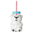 thumbnail image 4 of Clear Bear Cup with Straw,Honey Bear Straw Cup,Kawaii Bear Sippy Cup Clear Bear Glass Cup with Lid and Straw Cute Kawaii Bear Glass Bottle Mug for Juice Milk Tea Smoothies Infused Water Beverage, 4 of 9