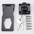 thumbnail image 4 of 3Inch Locking Hasp And Staple With Keys Padlock Garage Lock Cupboard Wooden Box Lock Home Door Hardware Accessories, 4 of 9