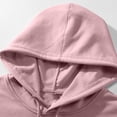 thumbnail image 3 of Yuyuzo Mens Hoodies Solid Color Long Sleeve Fashion Pullover Tops Drawstring Sweatshirt with Pocket, 3 of 6