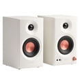 thumbnail image 1 of Edifier MR3 Powered Studio Monitor Speakers, Hi-Res Audio Certified Bluetooth V5.4 Active Bookshelf Speaker, 2.0 Computer with Headphone Output RCA AUX Balanced TRS Input - White (Pair), 1 of 7