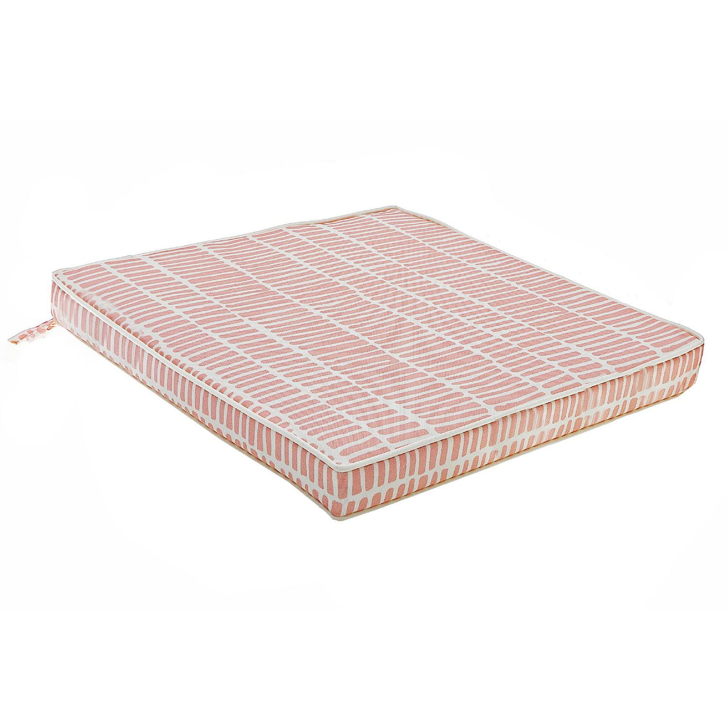IH Casa Decor Cross Stripes Outdoor Chairpad Peach - Ensemble De 2