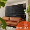 thumbnail image 2 of 72" H x 47" W Freestanding Metal Privacy Screen - Rustproof Weather-Resistant, 0.39" Gap Decorative Fence for Patio & Garden, 2 of 7