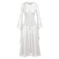 thumbnail image 1 of UPPADA Liquidation Robes d'Invitée de Mariage à Manches Évasées pour Femmes Robe de Cocktail Chic Robes de Bal d'Hiver Robes de Cocktail Formelles Robe Soleil midi, 1 of 2